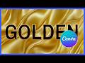 How to Create Golden Typography with Outline Effect in Canva | Letter Frame Tutorial