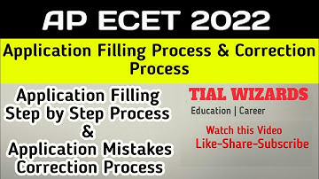 AP ECET 2022 Application Correction Process | AP ECET Apply Online | AP ECET 2022 Application