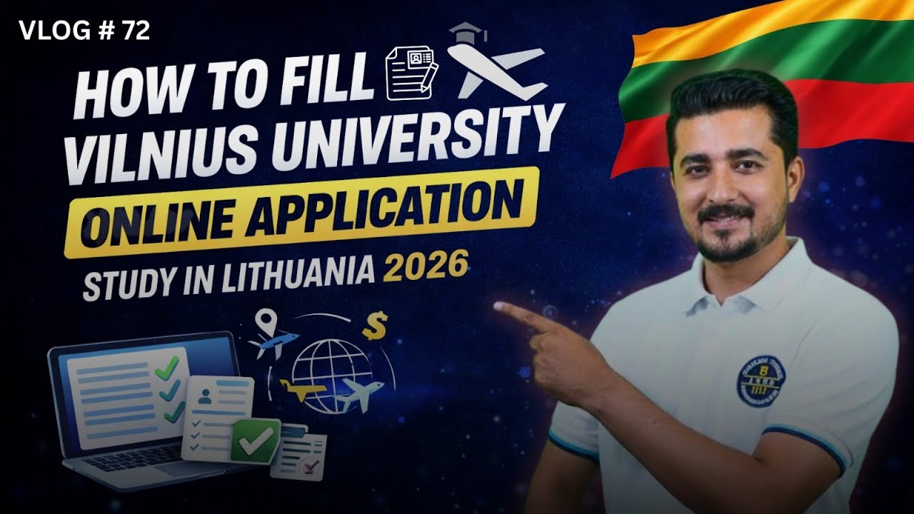 How to Fill Vilnius University Online Application | Study in Lithuania 2026 Step-by-Step 