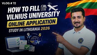 How to Fill Vilnius University Online Application | Study in Lithuania 2026 Step-by-Step #lithuania