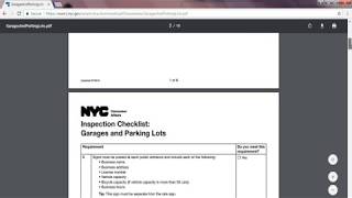 DCA garage and parking lot checklist