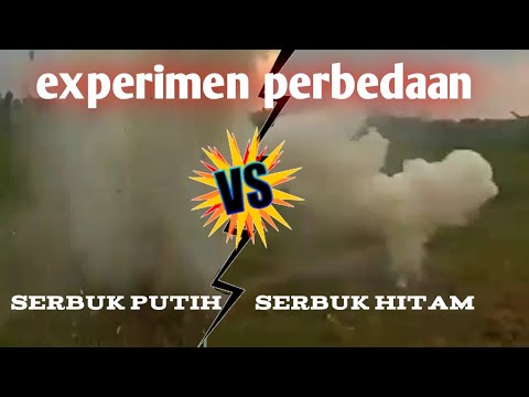 Experimen perbedaan serbuk putih dan serbuk hitam