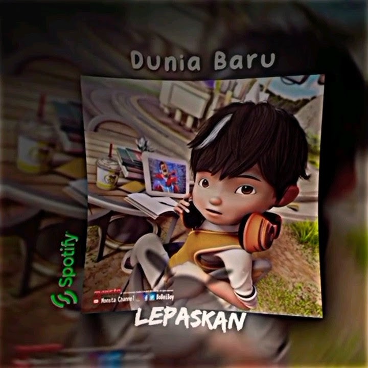 lirik lagu, boboiboy galaxy, Dunia baru #populer