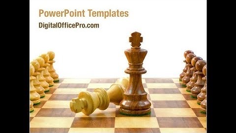 Chess Game PowerPoint Template Backgrounds - DigitalOfficePro #01955