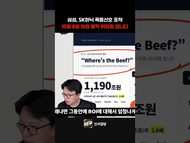 "오늘 팔면 털리는 겁니다" 삼성전자, SK하이닉스 폭등신호 포착! 10월 8일 아침 발칵 뒤집힐 겁니다 (김민규 대표)