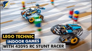 Indoor games with two LEGO Technic RC Racers YouTube