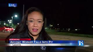 Arconic employee critical after falling 40 feet into casting pit