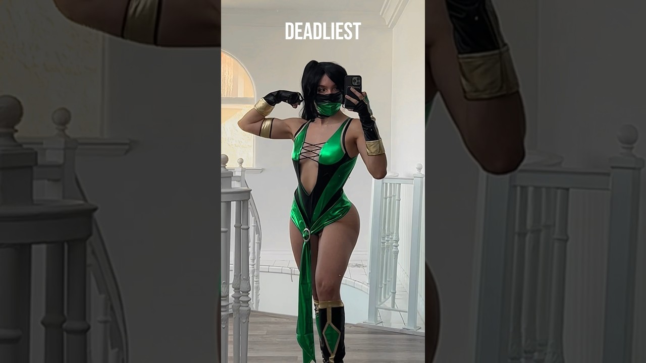 Jade Mortal Kombat Cosplay Transition