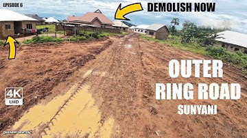 Houses Marked for Demolition on the Sunyani 22KM Outer Ring Road Project in Ghana 4K - E06