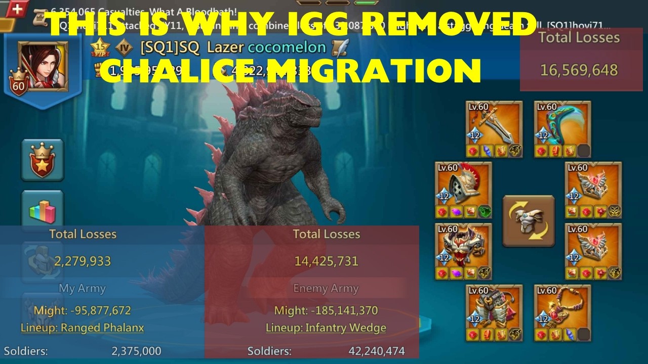 SQ1 INSANE Reports In Chalice Kingdoms! - Lords Mobile