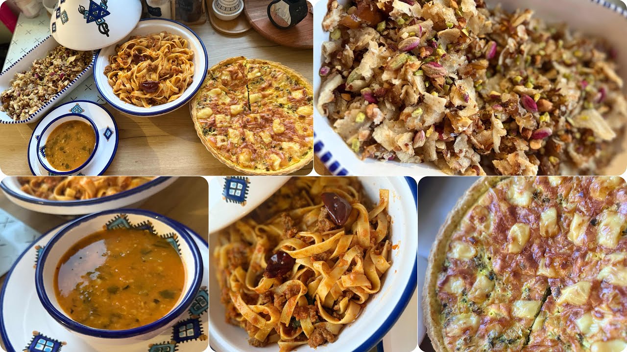 دبارة رمضانية رقم 8🌙تالياتيلي بولوناز🌼تارت باللحم المفروم🌼رفيسة ملاوي ساهلة وبنينة🌼