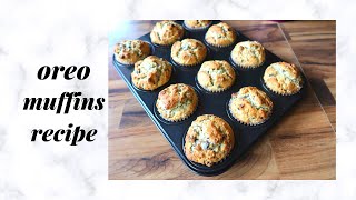 how to make oreo cookies and cream muffins