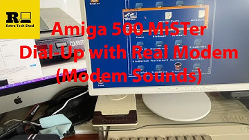 Amiga 500 MiSTer with Real Modem like it