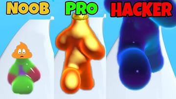 NOOB vs PRO vs HACKER in Blob Runner 3D