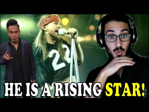 HIS VOICE IS INCREDIBLE! Fazrun - Welcome To The Jungle - Rising Indonesia 2016 reaction