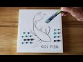 मछ्ली जल की रानी है / KOI FISH / Easy Acrylic Painting Demo / Satisfying / Project 100 Days / Day#16