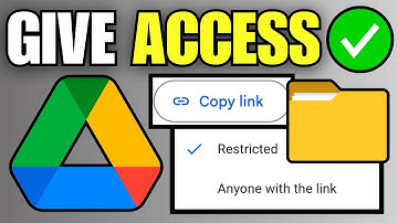 How To Give Someone Access To Google Drive Link