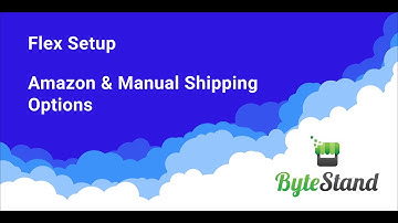 Flex Setup for Manual and Amazon Fulfilling Stores