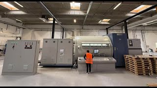 Vacuum Metallizing Machine Roll to Roll Metallizer Running in Denmark Workshop