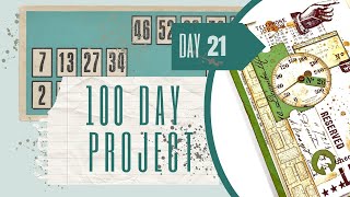 DAY 21 - JUNKJOURNAL PAGE IDEA - GRUNGY FIELDNOTES - #the100dayproject #junkjournalideas #papercraft
