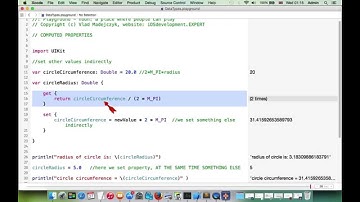 iOS Swift lesson 11 - Computed properties in Swift