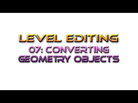 Unreal Engine Tutorial Level Editing 07: Converting Geometry Objects to Static Meshes