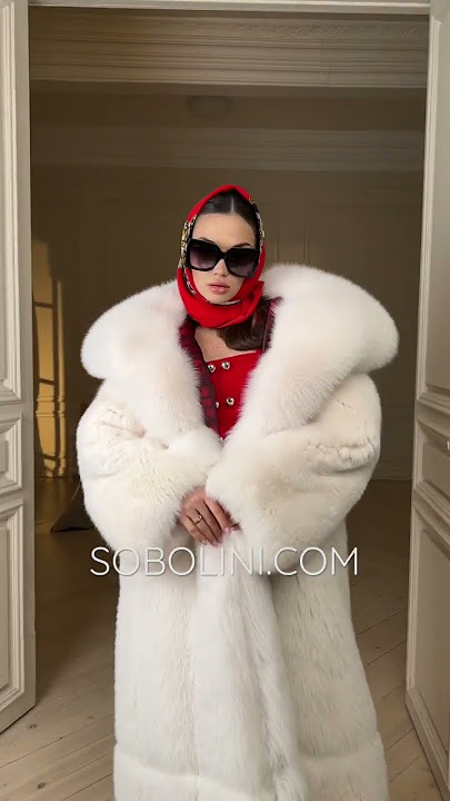 Saga Furs white fur coat @sobolini_brand