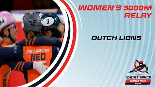 Blazing Speed From The Dutch Lions  3000m Women Relay Final  Milan2025  shorttrackworldtour
