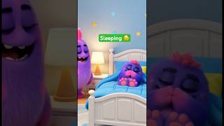 Little Bloop Going To Bad 😈🛌🥱 #funny #mukbang #cute #bloop