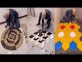 Young Man with great tiling skills -Great tiling skills -Great technique in construction PART 113