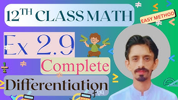2nd year class math 2.9 || 12th class math ch2 derivatives (extreme values) complete 