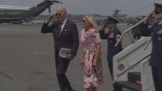 President Biden arrives in South Carolina for vacation