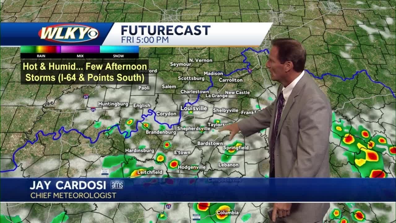 Steamy with a few storms ahead - YouTube