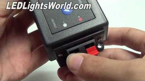 Key-Press single color LED Dimmer 12V 8Amp