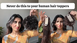 How to wash your human hair topper correctly | Nish Hair