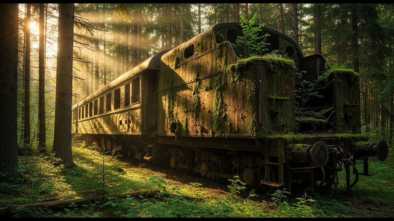 “I Built a Secret Survival Home Inside an Abandoned Train (Deep Forest)”
