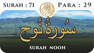 71 Surah Al Nooh  | Para 29 | Visual Quran With Urdu Translation