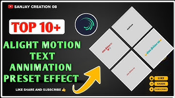 10 New Text Annimation Preset Effect New Text Effect Alight Motion નવા ટેક્સ્ટ એફેક્ટ ડાઉનલોડ કરો