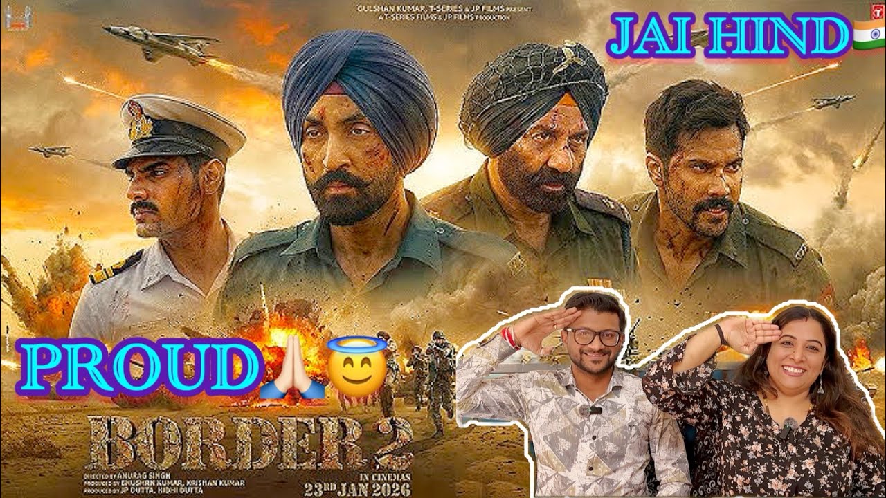 BORDER 2 Trailer Reaction | Sunny Deol, Varun Dhawan | Diljit D | Ahan Shetty | Dipoosreaction