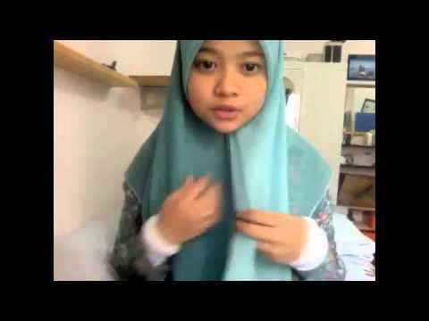 Hijab Tutorial Tudung Bawal Time by dena bahrin - YouTube