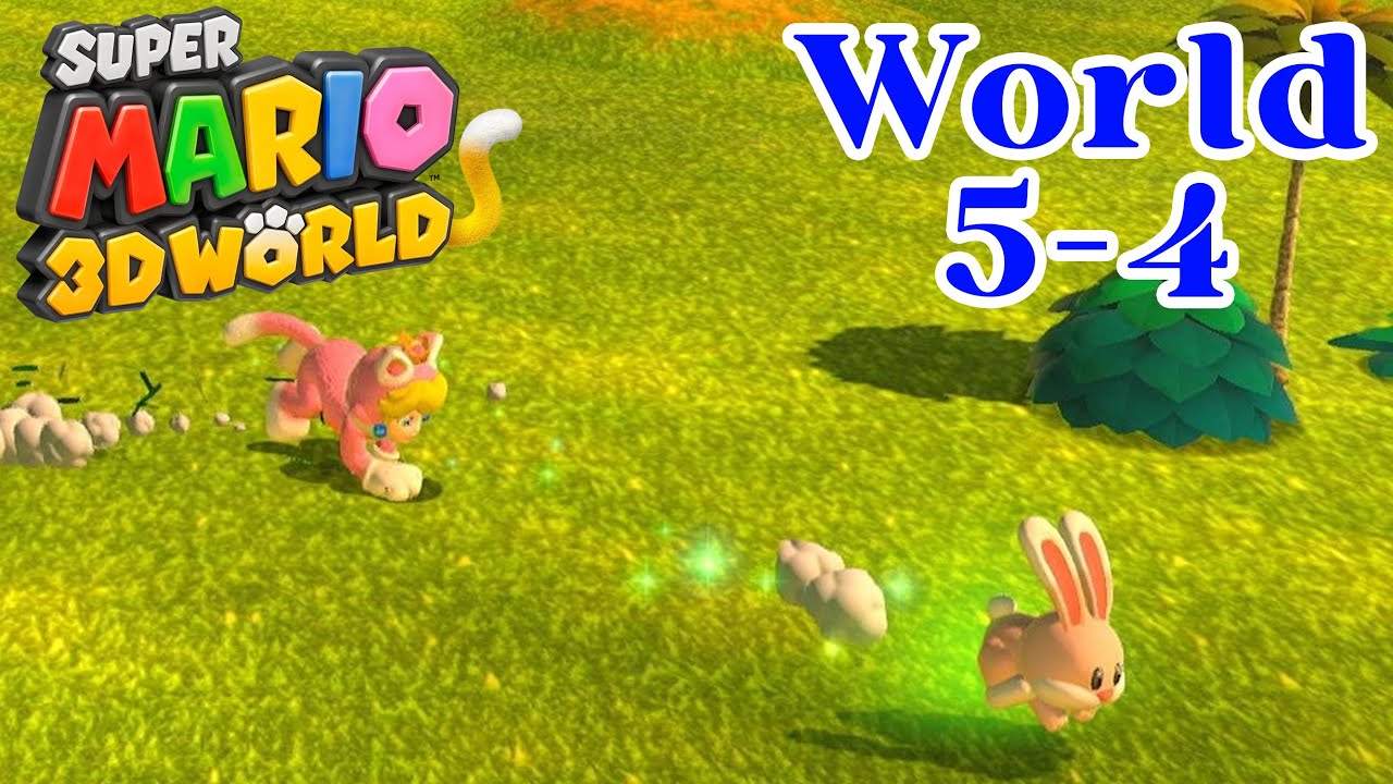 Super Mario 3D World Gameplay - World 5-4 Sprawling Savanna (100