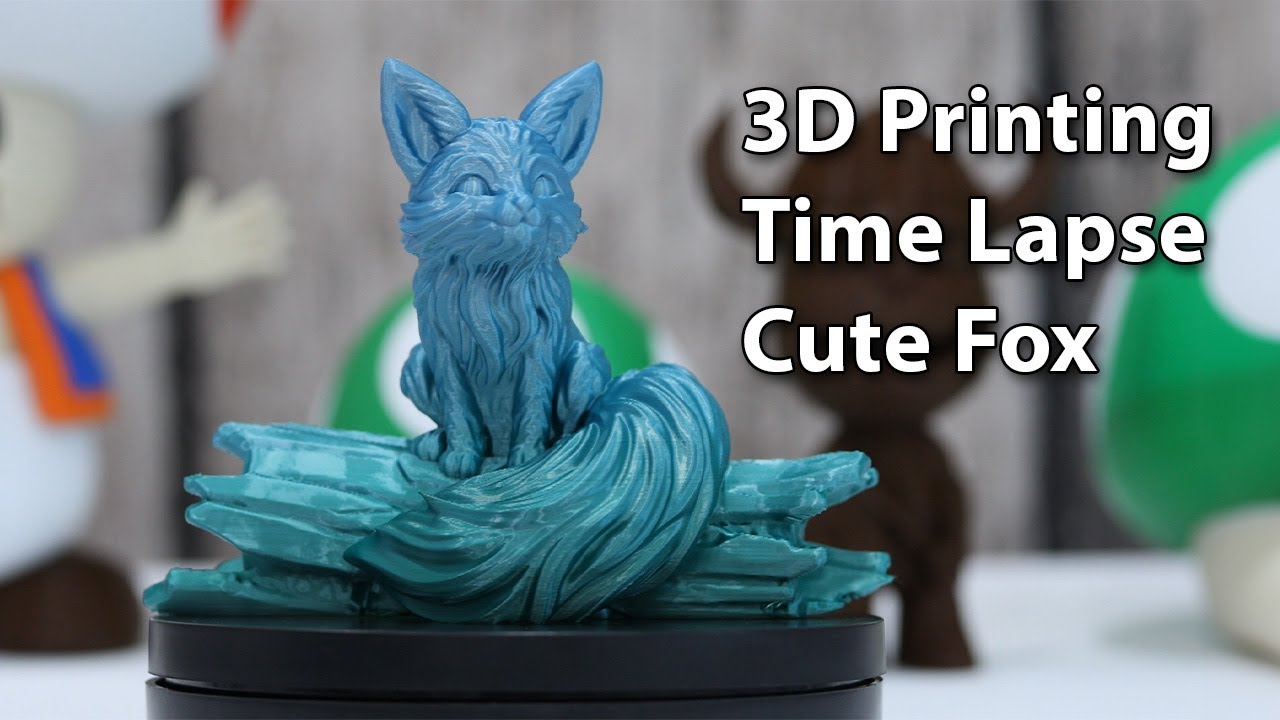 3D Printing Time Lapse - CuteFox - YouTube