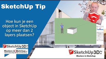 🏷️Hoe kun je een object in SketchUp op meer dan 2 layers plaatsen?💎 #Tip #212