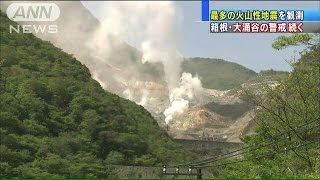 箱根山の火山性地震　これまでで最多の471回(15/05/16)