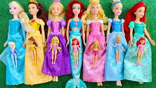 Disney Princess Doll Makeover ~ DIY Miniature Ideas for Barbie - Wig, Dress, Faceup, andMore! DIY