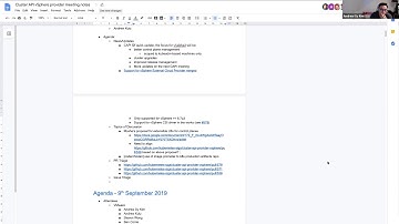 Kubernetes SIG VMware - Cluster API vSphere Provider bi-weekly syncup 20190923