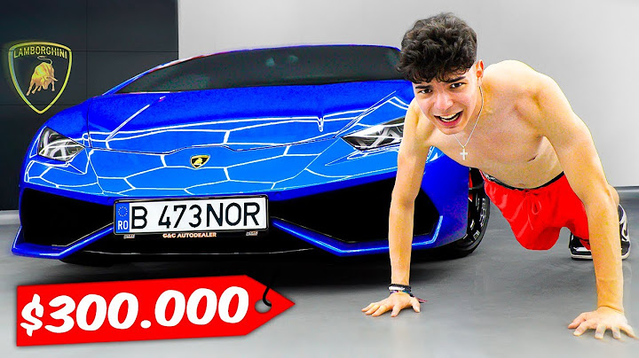 O flotare = 10 secunde cu Lamborghini Huracan
