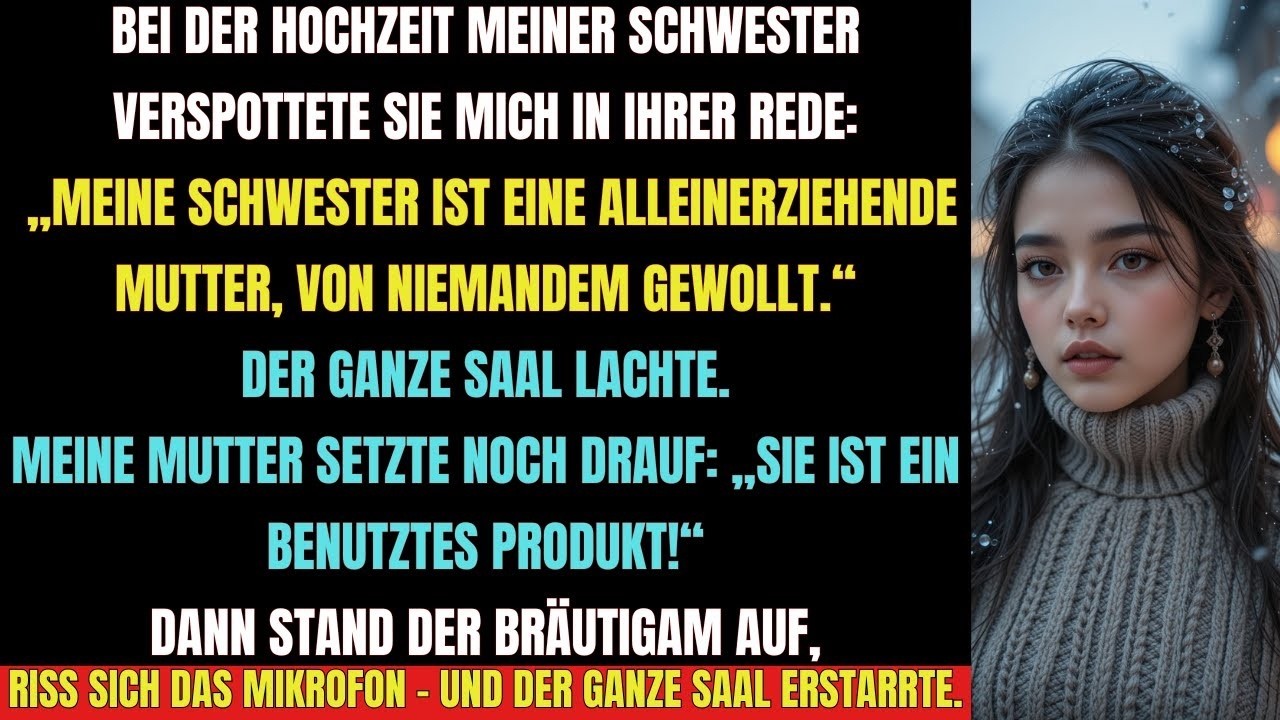 Meine Familie lachte über mich – bis der Bräutigam das Mikro nahm