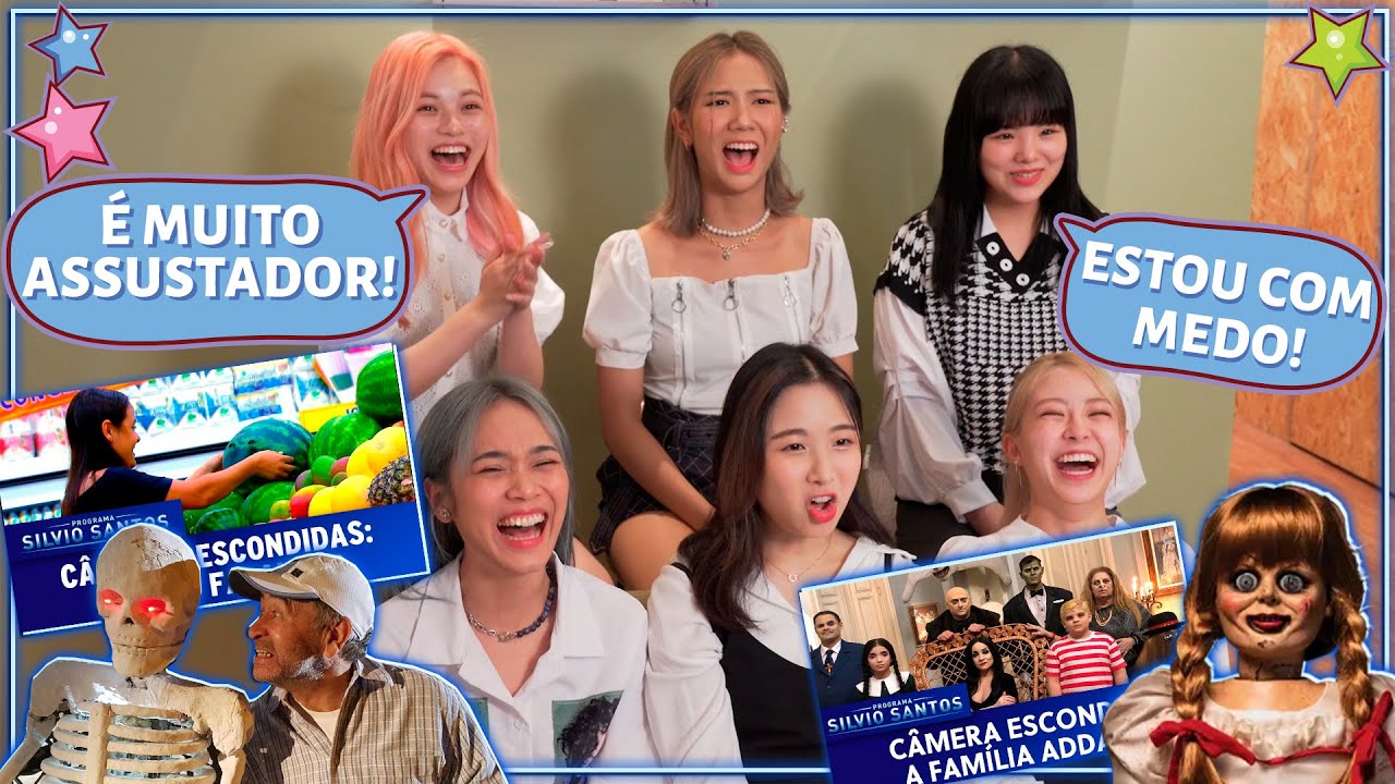 GRUPO DE KPOP REAGE A PEGADINHAS DO SILVIO SANTOS (COM BEAUTY BOX)