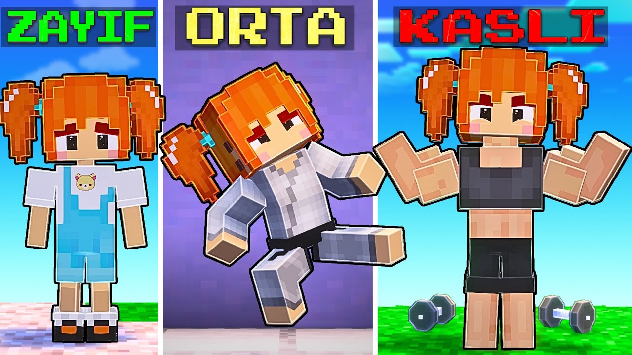 ZAYIFTAN KASLIYA MİNE 💪 | MineGreen Minecraft